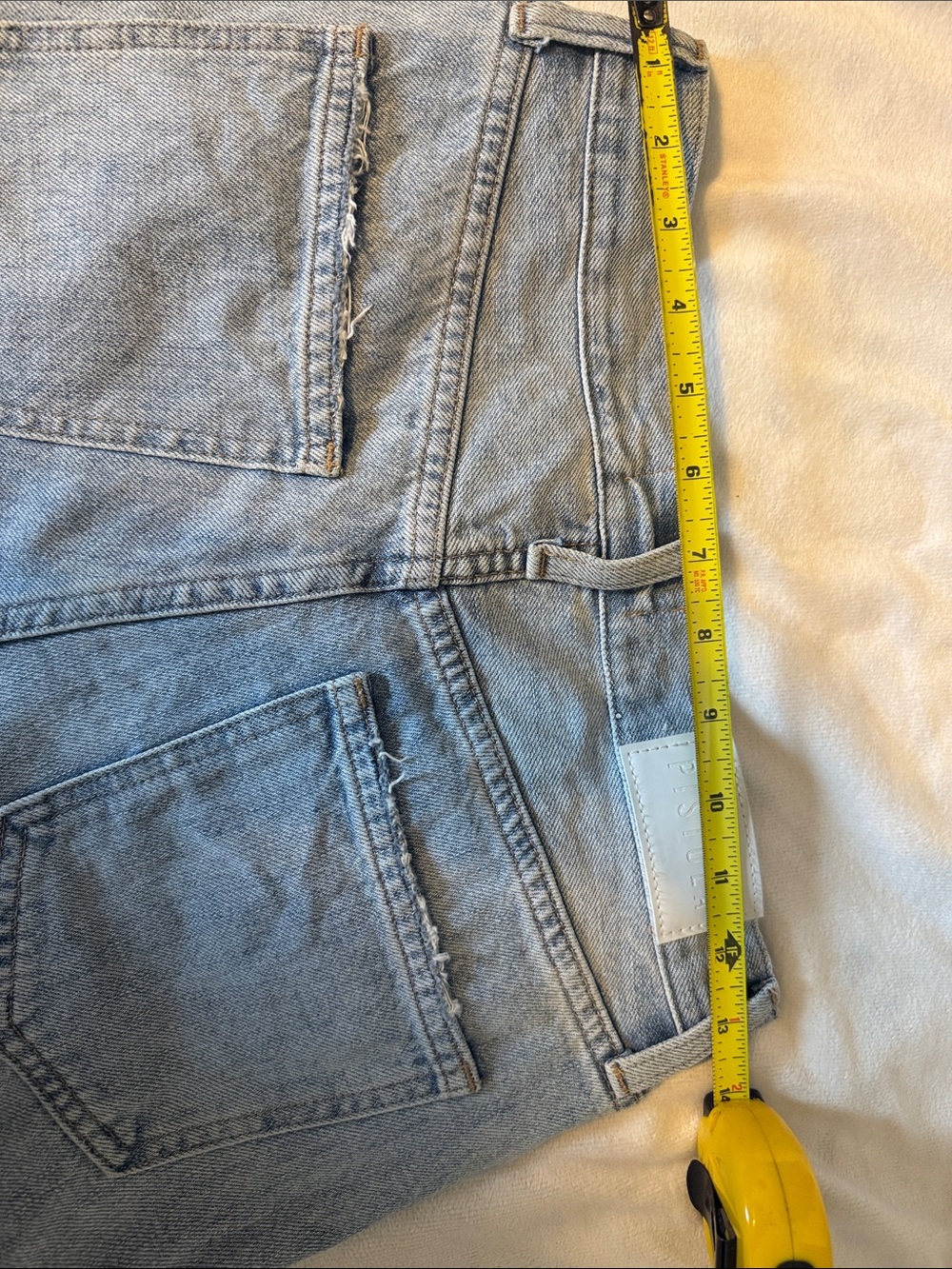 Pistola Presley High Rise Relaxed Roller Jeans Size 25 Light Wash Distressed - Picture 13 of 16